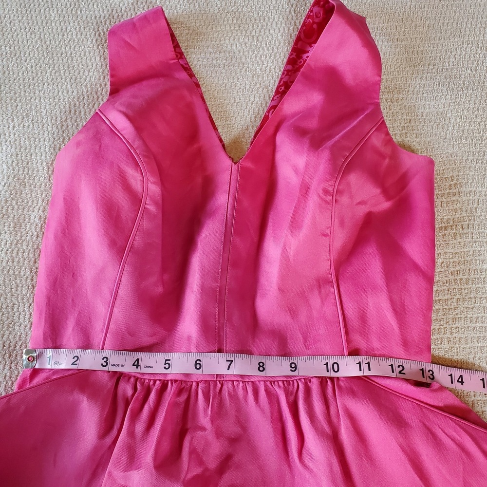 vineyard vines kentucky derby dress Pink Silk Blend Fit & Flare Sz XS Bust 32 - Picture 6 of 13